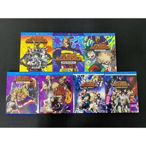 My Hero Academia Blu-Ray & DVD Bundle: Seasons 1-3, Two Heroes, & Heroes Rising